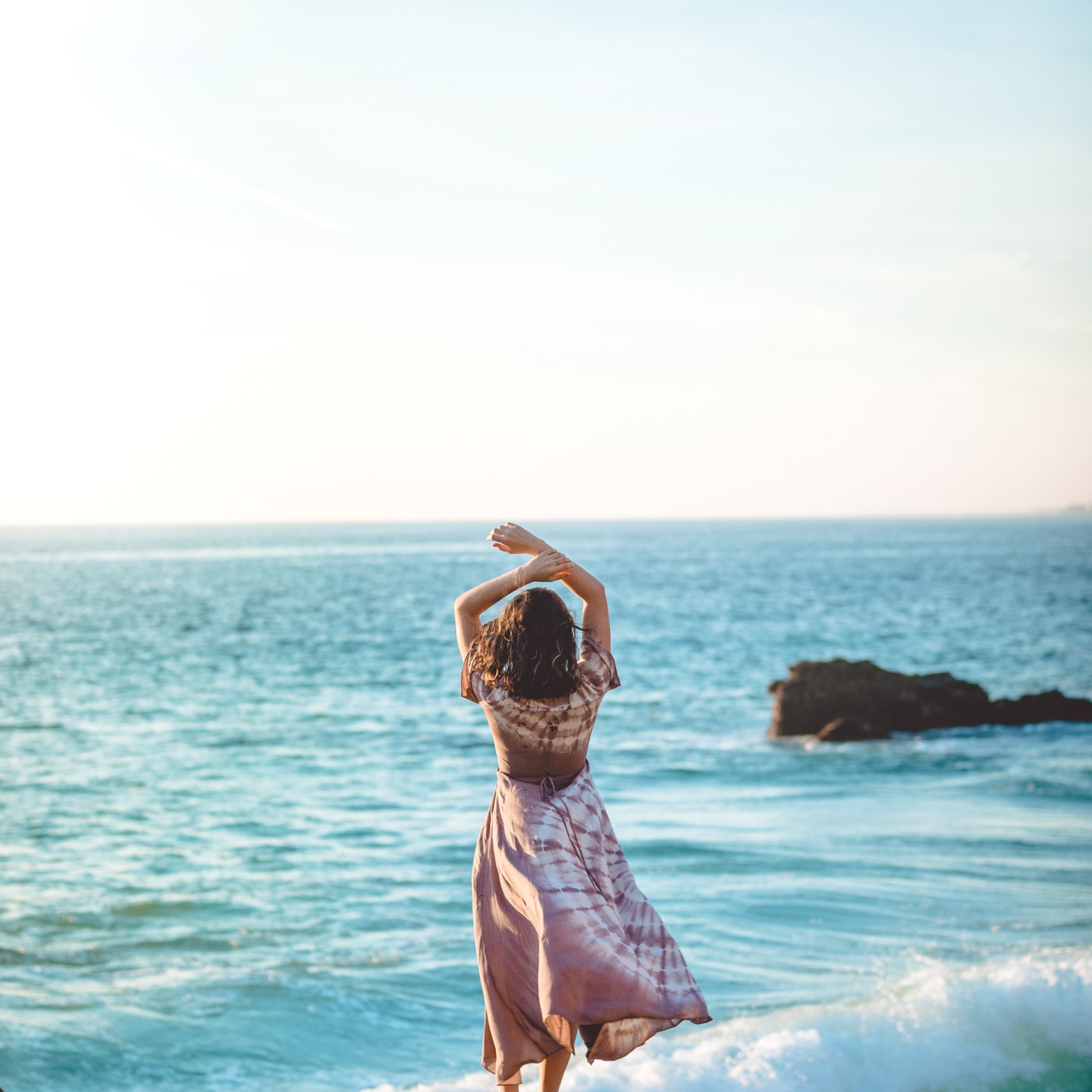 Girl in the Ocean for World Ocean Day