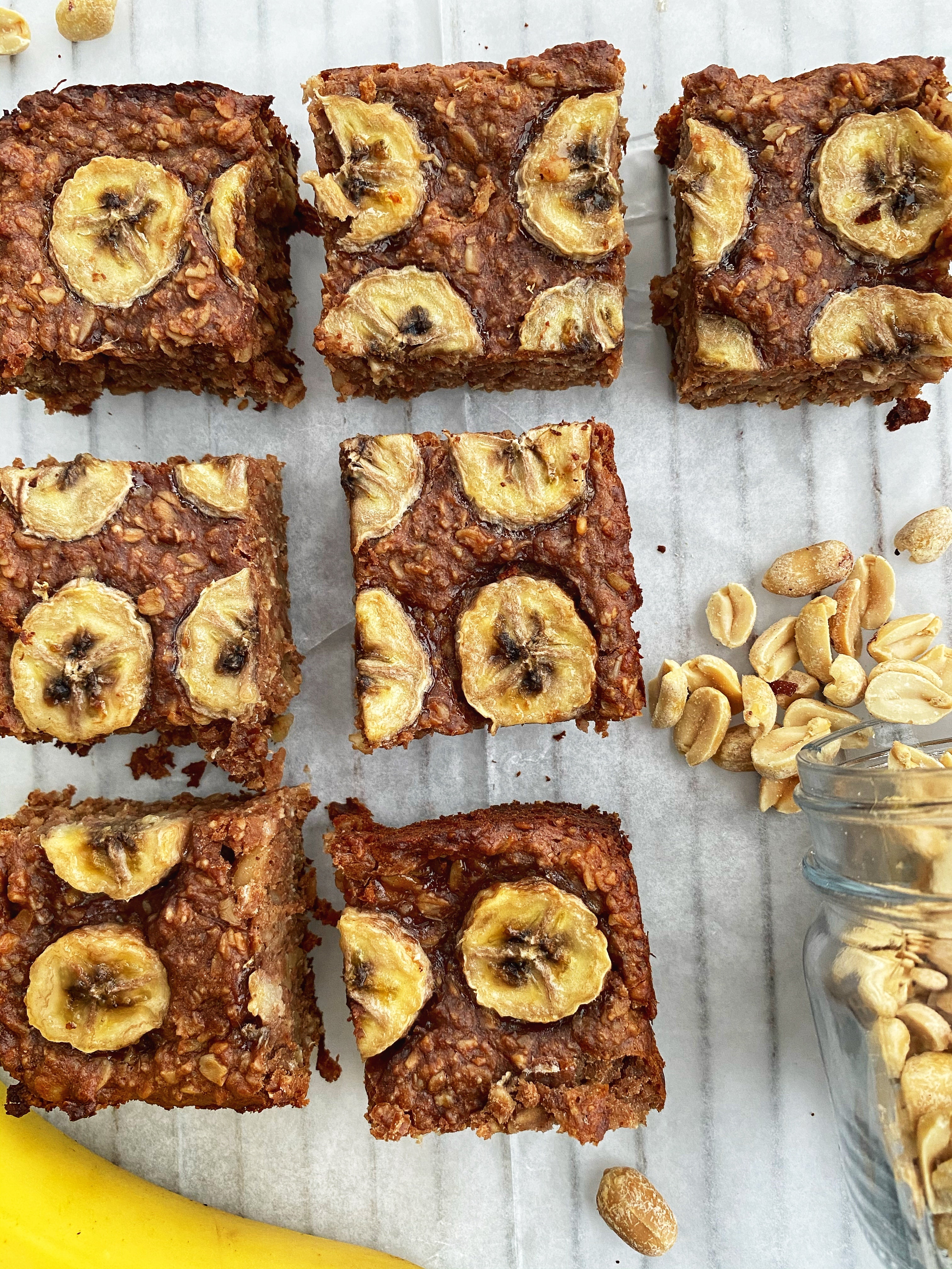 Peanut Butter Banana Oat Bars