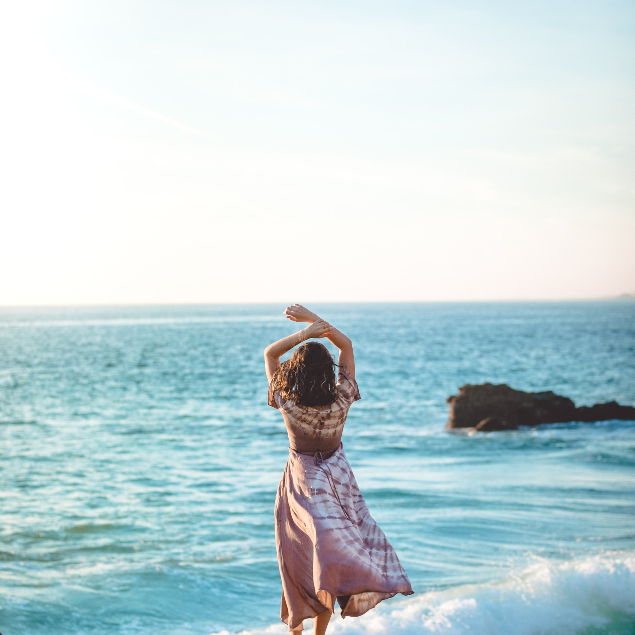 Girl in the Ocean for World Ocean Day 