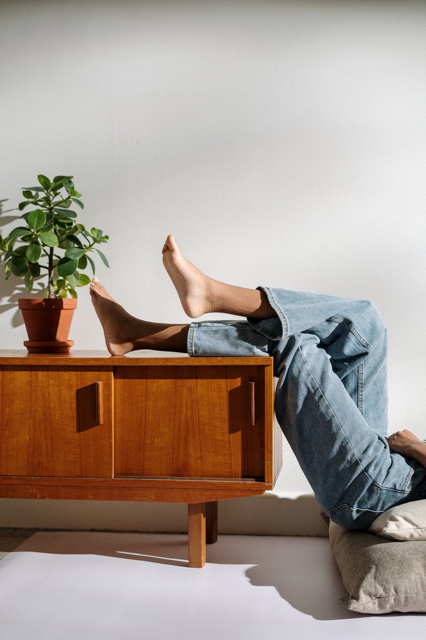 Person Resting after Spring Home Maintenance 